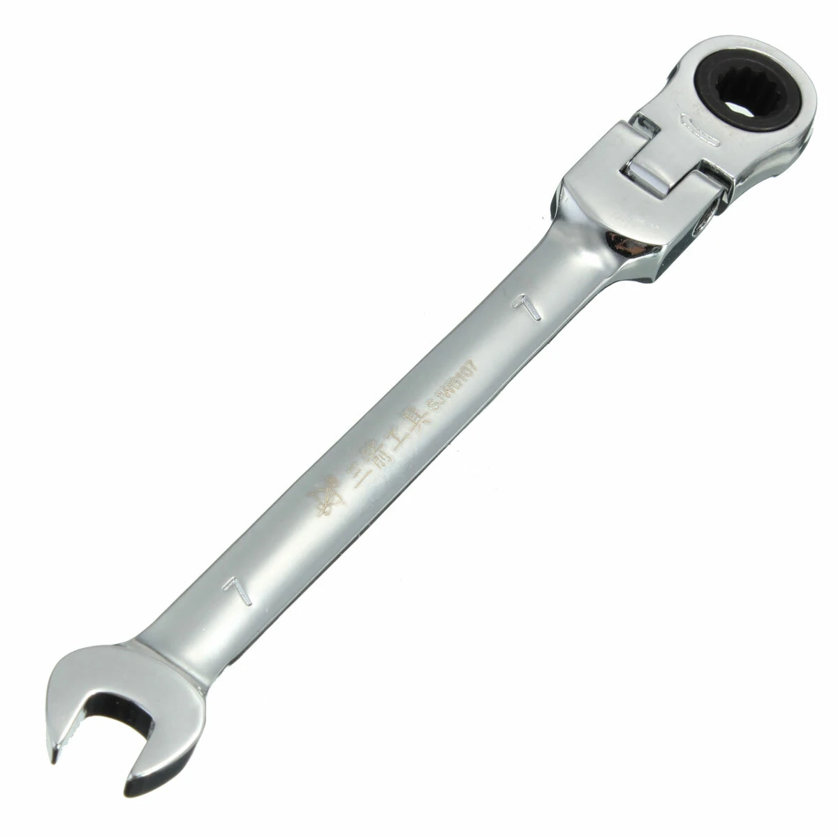 DANIU Flexible Head Ratchet Wrench - Metric 6-Size Set - Pivoting Garage Tool - Image 4