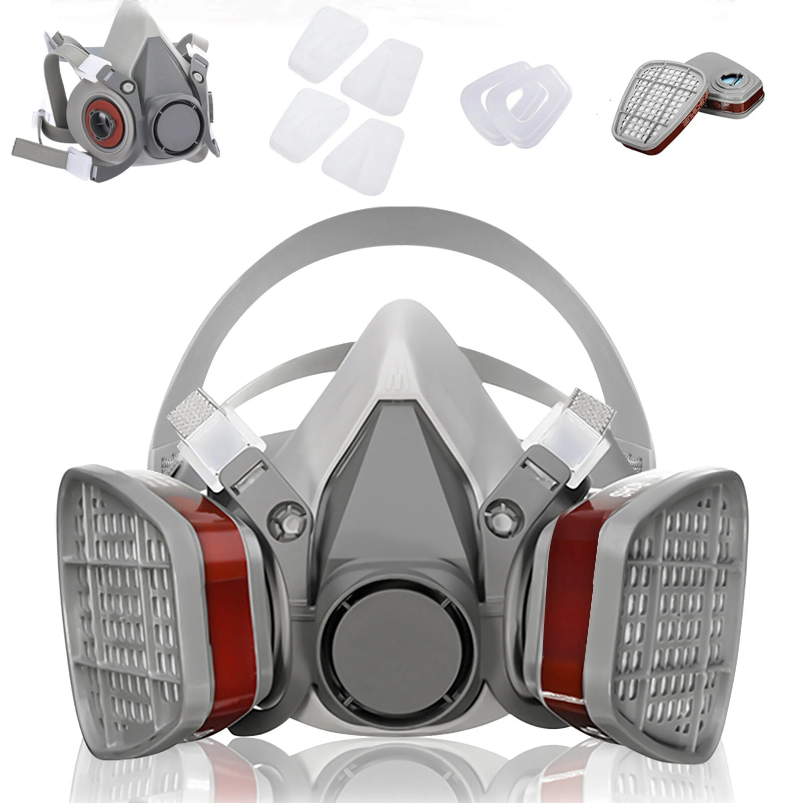 NASUM M101 Gas Mask Half Mask for Painting, Dust, Welding & Chemicals - Image 3