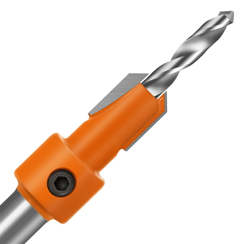 5Pcs 10mm Carbide HSS Countersink Drill Bit Set | 8mm Shank for Wood Milling - Image 4