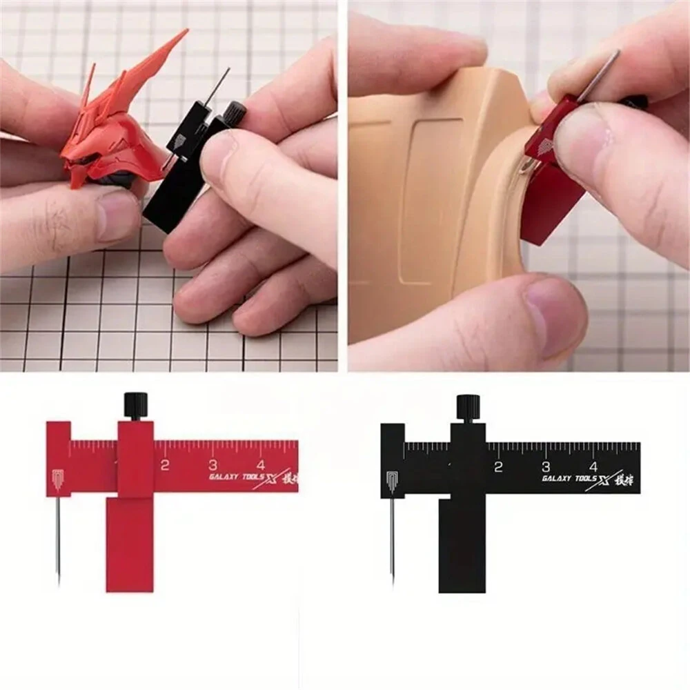 Isometric Parallel Marker - Adjustable T-Square Carving Ruler - Aluminum Alloy & SKH-51 Steel - Image 2