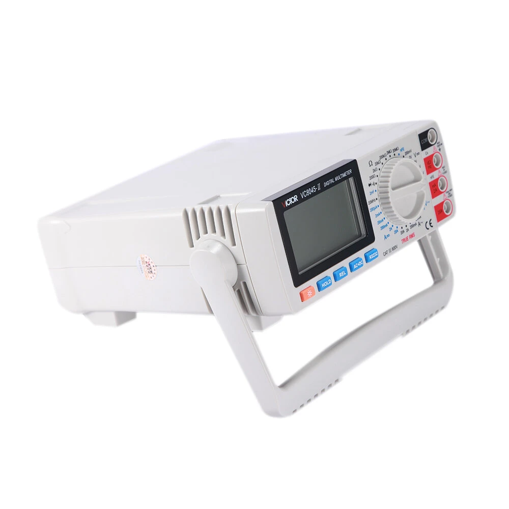 VC8045-II True RMS Multimeter | Bench Top Digital Tester | AC DC Capacitance HFE - Image 3