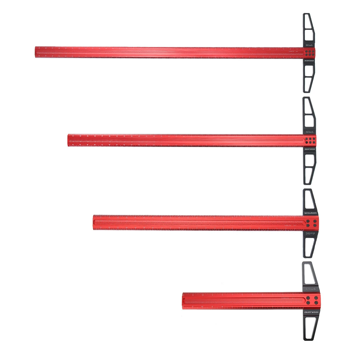 ENJOYWOOD T1 Upgrade Woodworking T Ruler - 600mm 800mm 1000mm Hole Positioning & Marking Square - Image 2