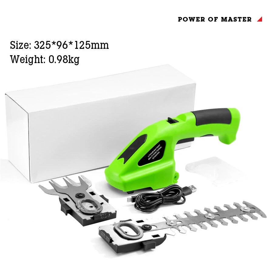 Rechargeable Cordless Hedge Trimmer - Electric Pruning Shears for Garden Lawn Fence - Image 2