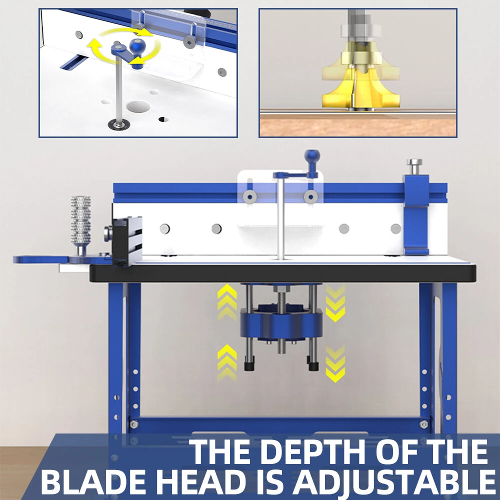 ENJOYWOOD Router Table Workbench with Miter Gauge | Dust Port for 65mm/69mm Motors - Image 4