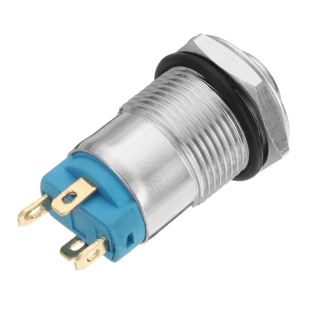 10pcs 12mm Green LED Metal Push Button Switch | 4-Pin Latching & Waterproof - Image 3