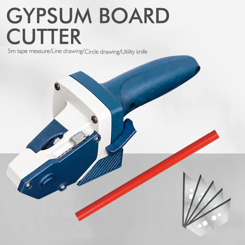 Drillpro All-in-One Gypsum Board Cutter Tool | with Measuring Tape & Utility Cutter - Image 3