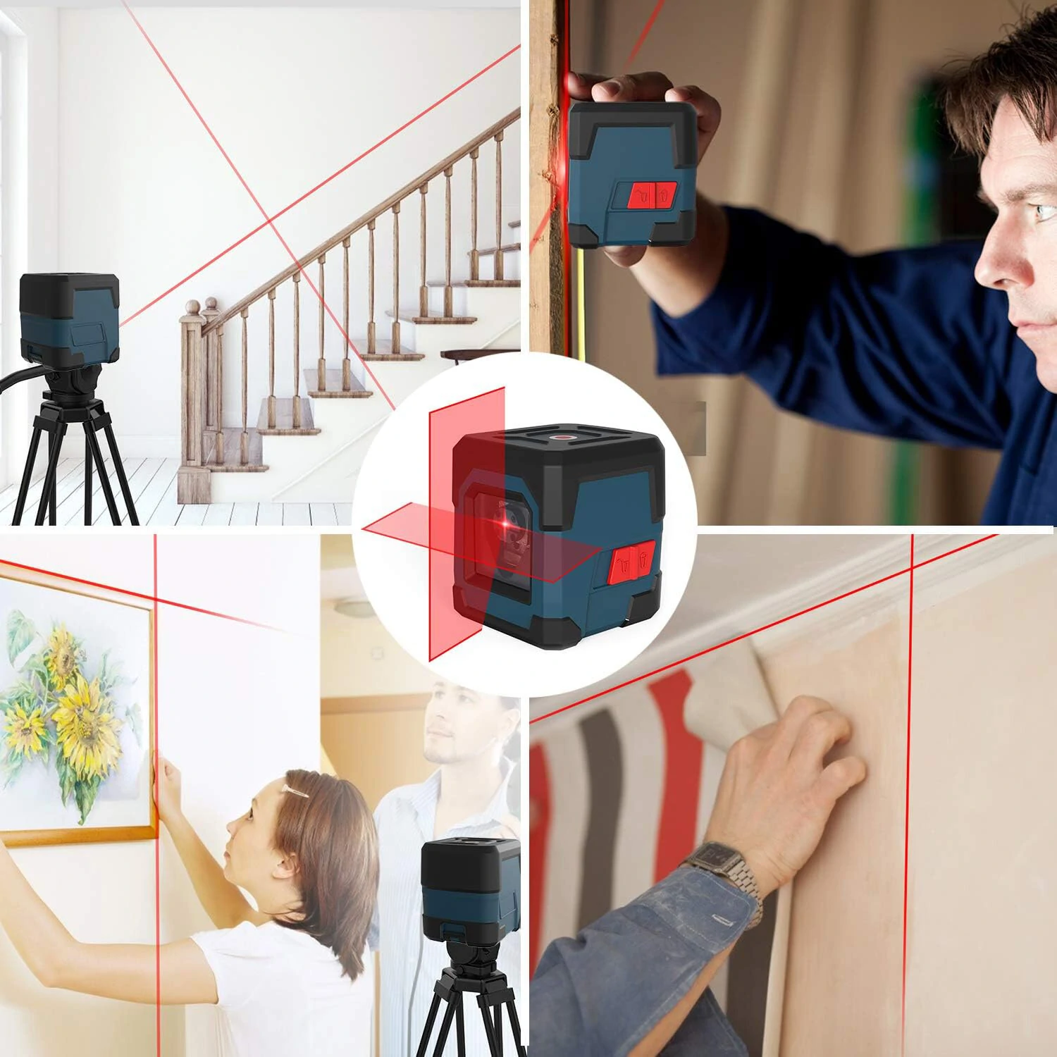 HANMATEK LV1/LV1G Cross-line Laser Level | Green Beam for Precision Work - Image 4