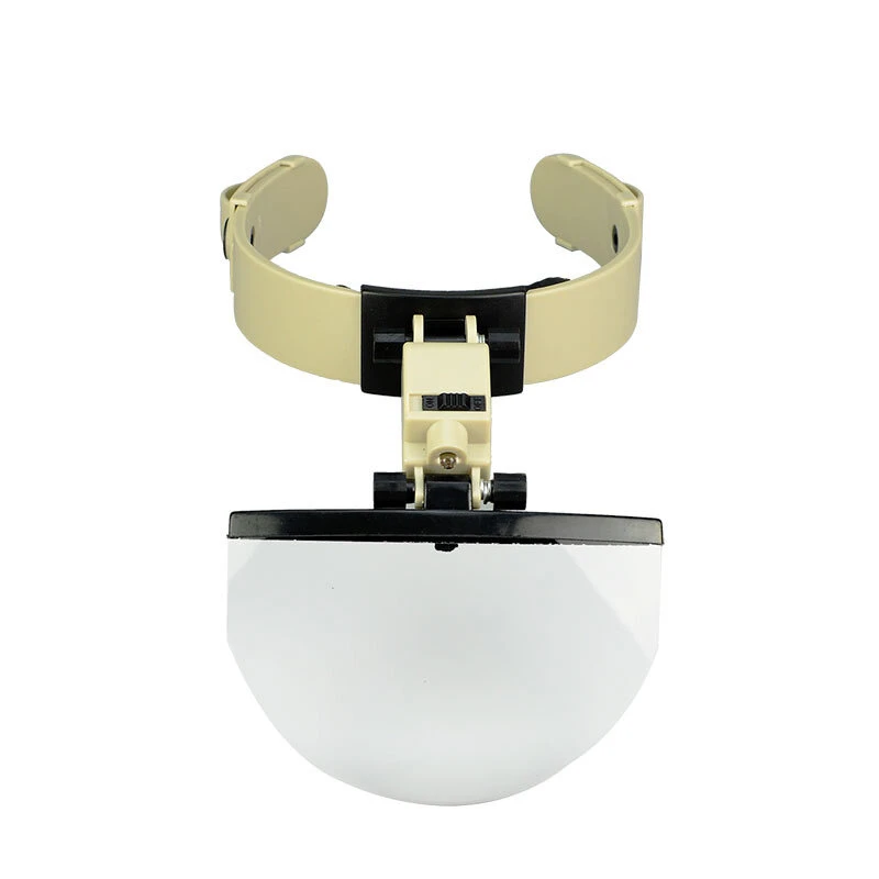 MG81003 Hands Free Magnifier Helmet with LED Lamp - 1.2X to 5.5X 4 Lens Set for Watch & Jewelry Repair - Image 2