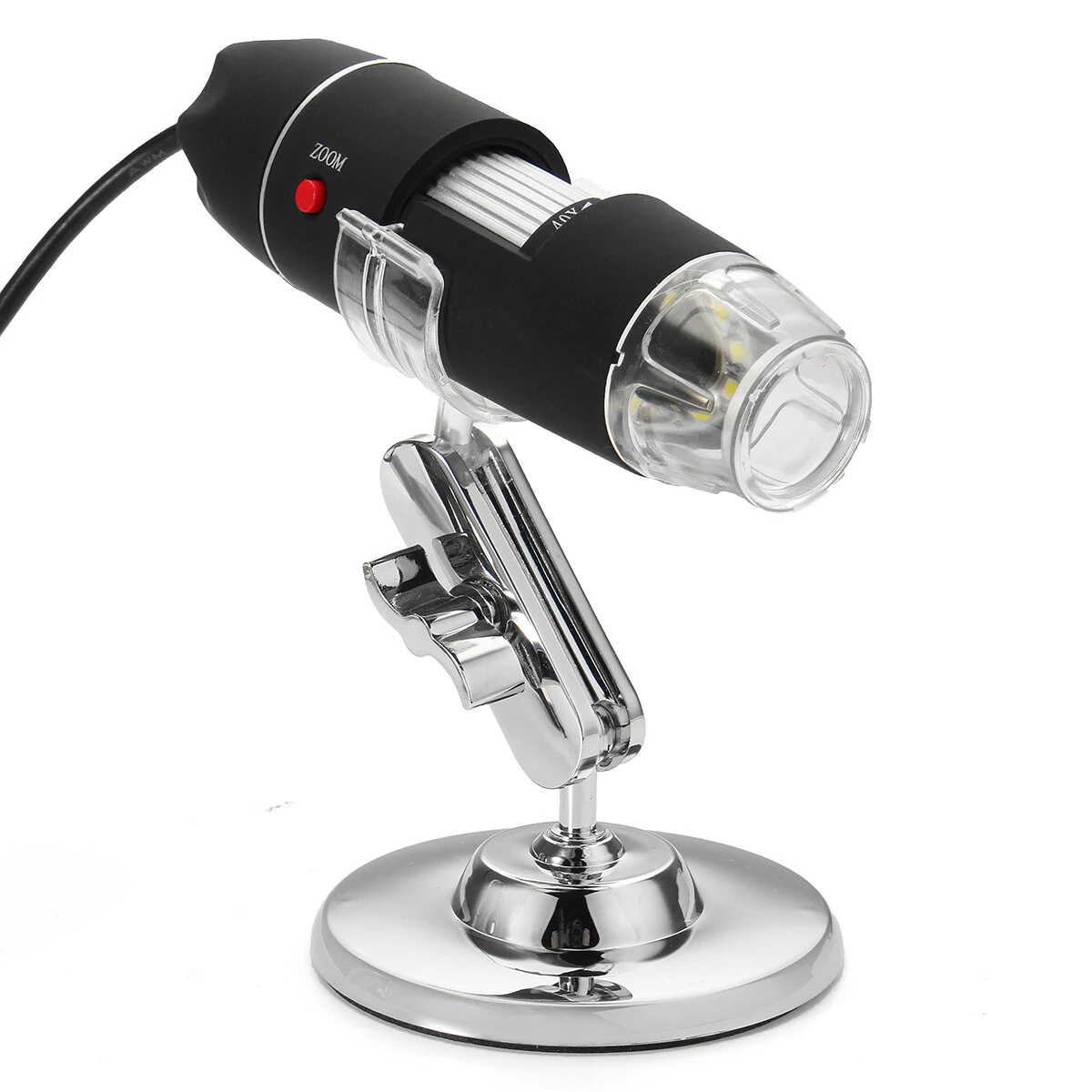 1600X Zoom USB Digital Microscope | 8 LED Lights & Bracket | Handheld Endoscope - Image 4