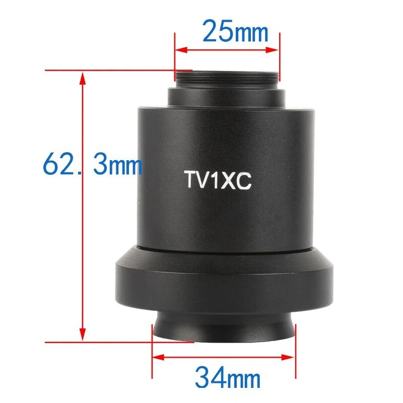 KOPPACE C-Mount Trinocular Microscope Camera Adapter | 34mm & 25mm Interfaces - Image 5