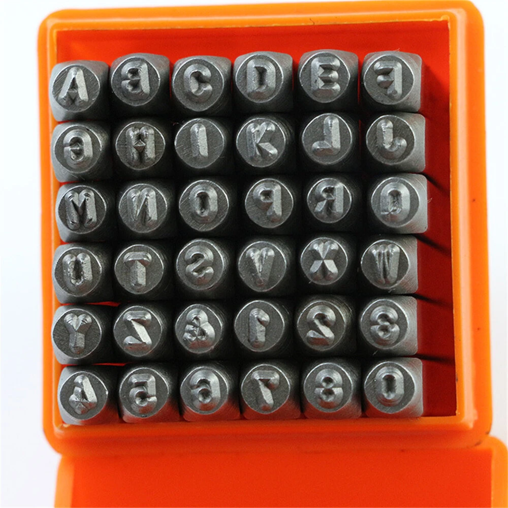 Professional 36Pcs Steel Stamping Tool Set | 3/6mm Alloy Letter & Number Punch | HRC 58-62 for Jewelry Craft - Image 2