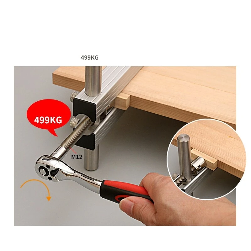 ENJOYWOOD 4-Way Panel Clamp for Cabinet Doors, Table Tops & Cutting Boards - Image 5