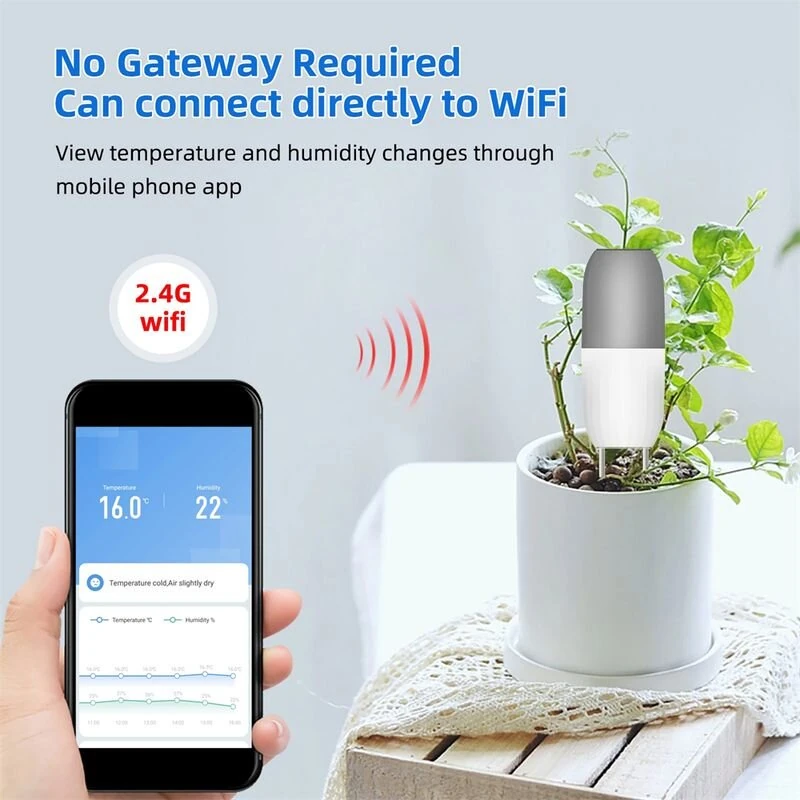 Tuya Smart WiFi Soil Sensor - IP65 Waterproof Real-Time Tracker for Gardening - Image 5
