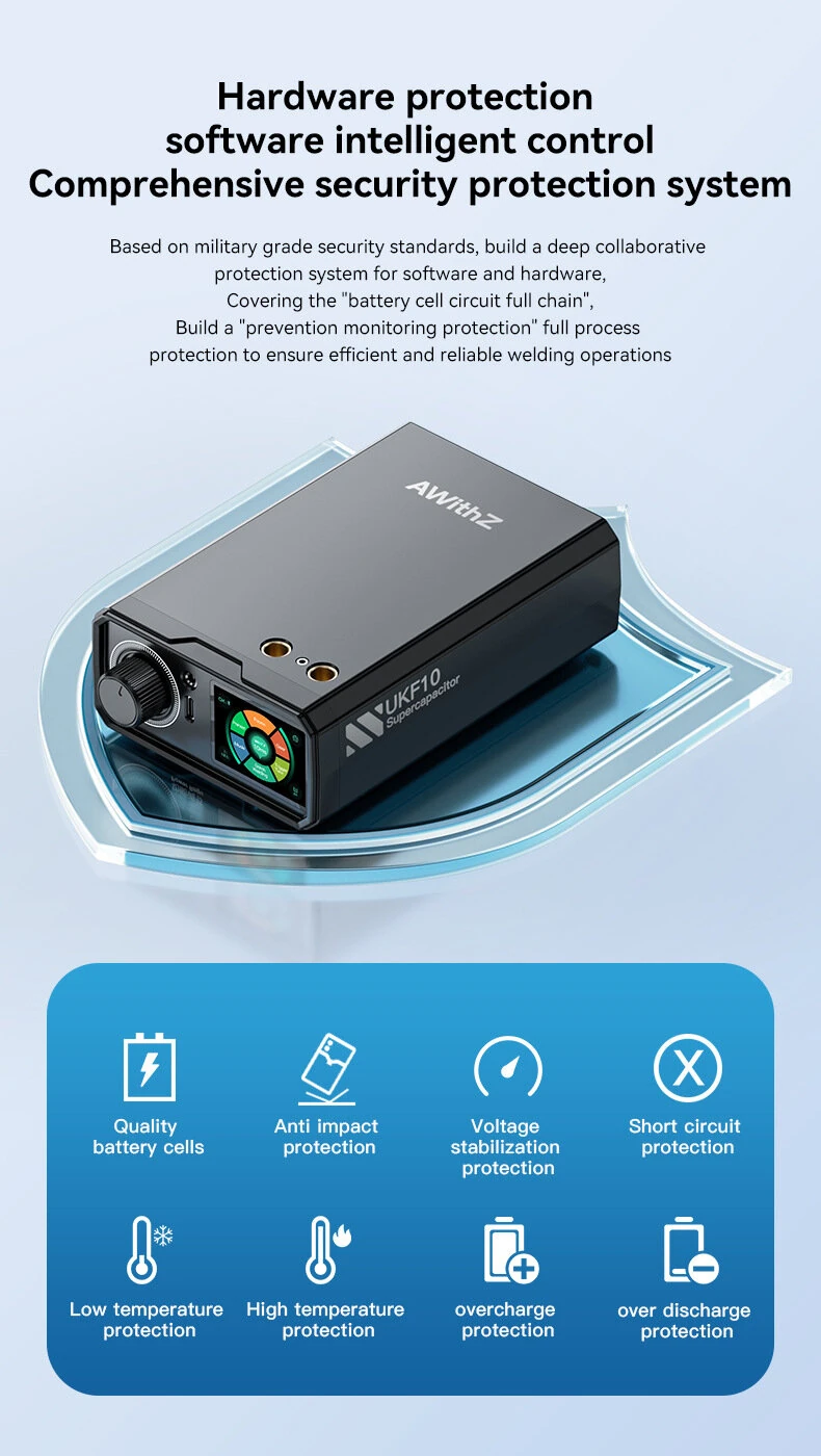 AWithZ UKF10 Spot Welding Machine | Super Capacitor | Portable & Compact | Manual/Auto Modes - Image 3