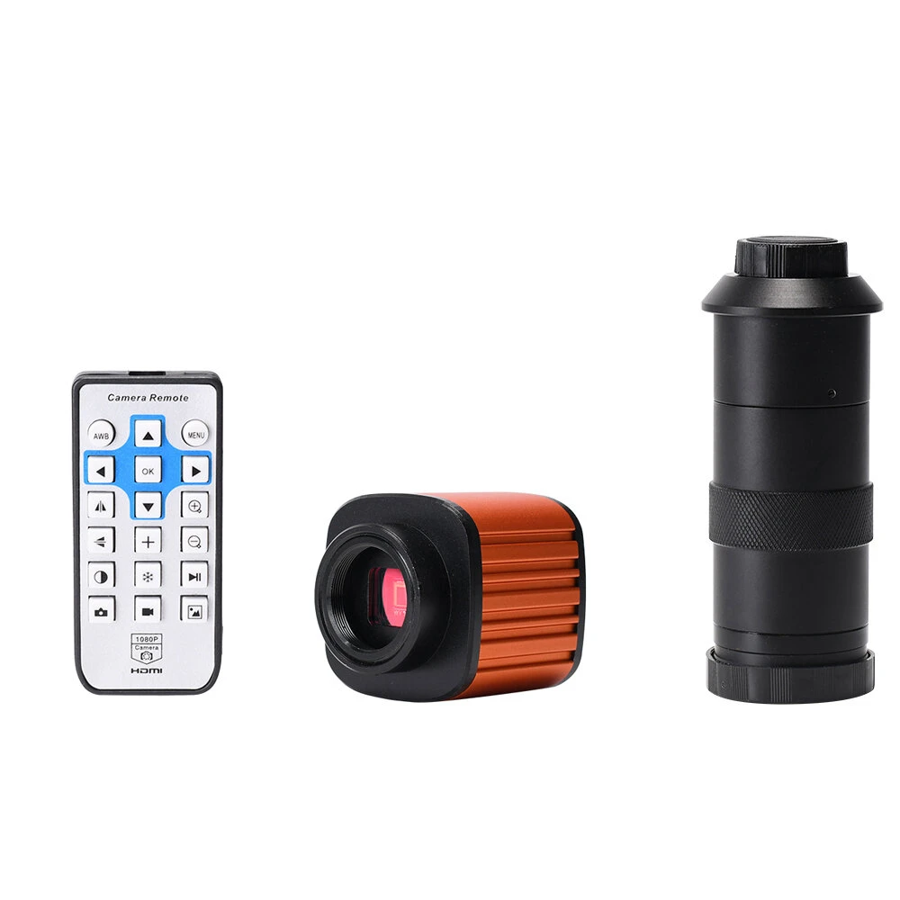 24MP HDMI Digital Microscope Camera | 1080P, 130X Zoom, C-Mount Lens for PCB Repair - Image 2
