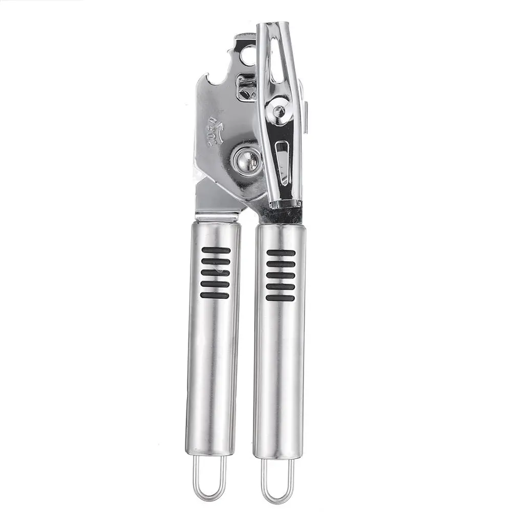 Stainless Steel Can Opener & Bottle Opener - Manual Kitchen Tool - Image 3