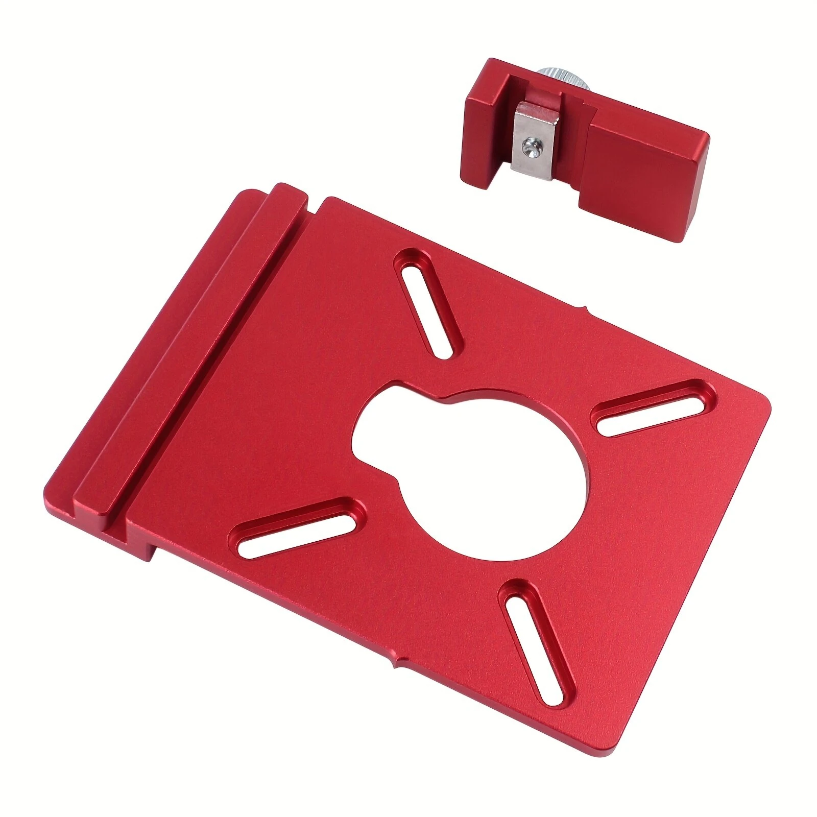 Aluminum Router Guide Rail Adapter | Straight Line Milling Groove Tool with Limiter - Image 5