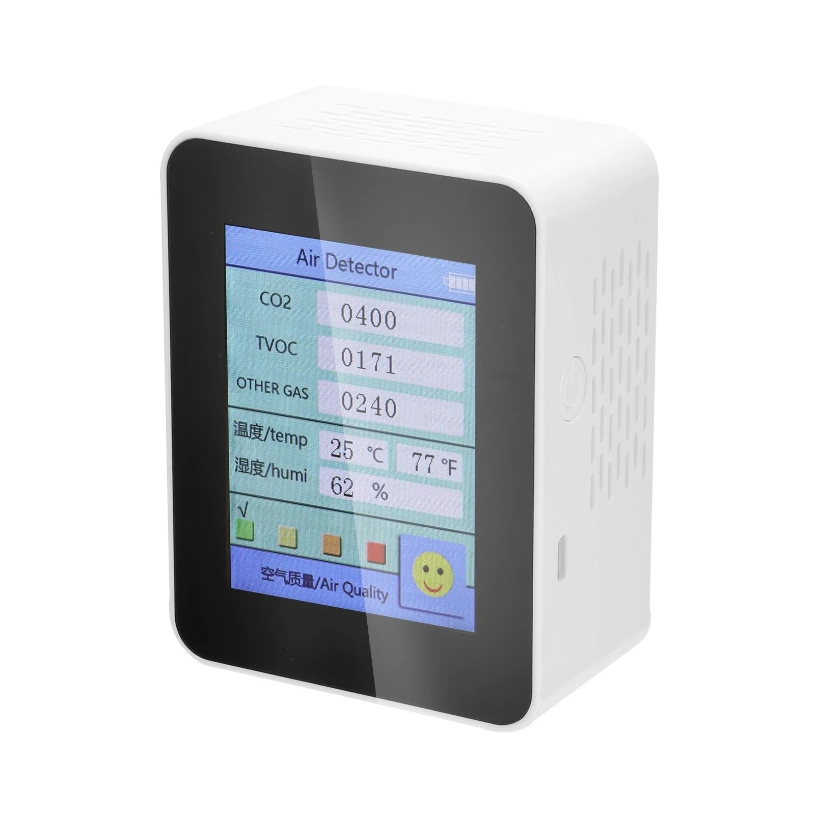 Air Quality Monitor - CO2 Tester with TVOC, Temperature & Humidity Display - Image 2