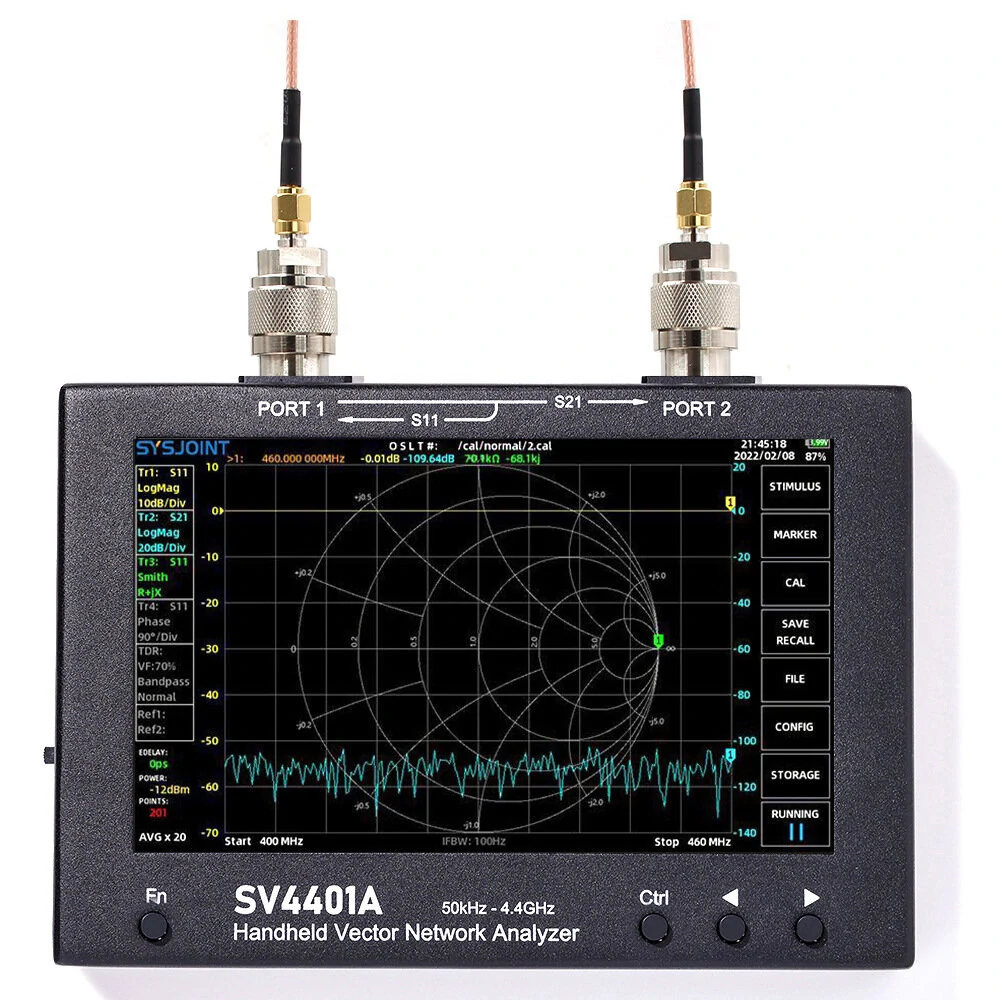 NanoVNA Vector Network Analyzer | 50KHz-4400MHz, 7 inch Touch Screen, 100dB Dynamic Range - Image 5
