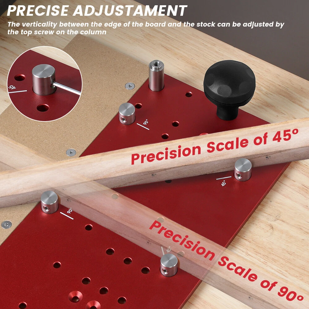 ENJOYWOOD Hooked On Wood Router Table Rail Coping Sled | Professional Rail Guide for Cabinet Doors & Drawer Fronts - Image 3