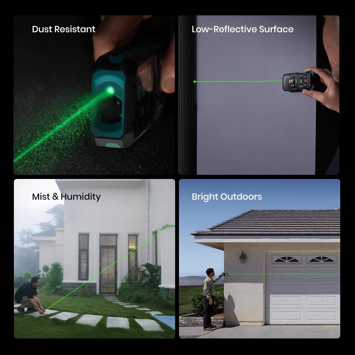 Mileseey S50 Green Laser Rangefinder - 400ft High Accuracy | Rechargeable with Smart App - Image 4