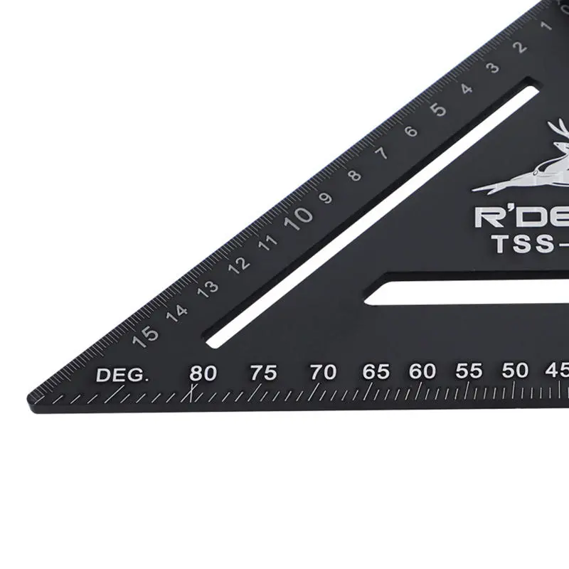 RDEER 150mm Aluminum Alloy Angle Ruler | Triangle Ruler for Woodworking & DIY - Image 5