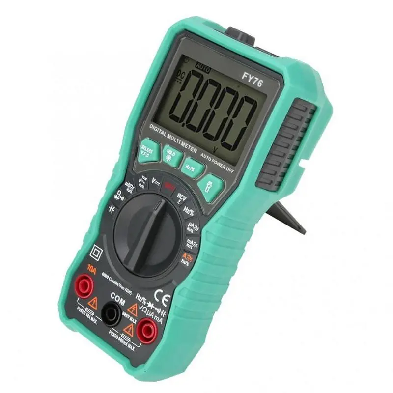 FUYI FY76 Digital Multimeter | True RMS Auto-Ranging 600V AC DC Tester - Image 3