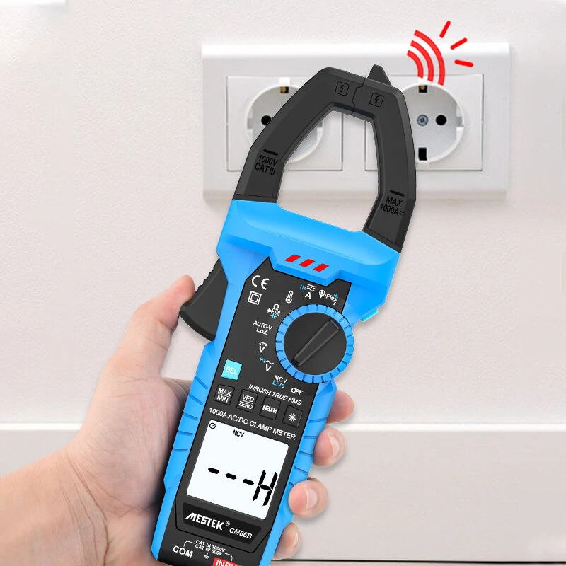 Mestek CM86B Digital Clamp Meter - True RMS 1000A AC/DC - Auto Range Multimeter - Image 4