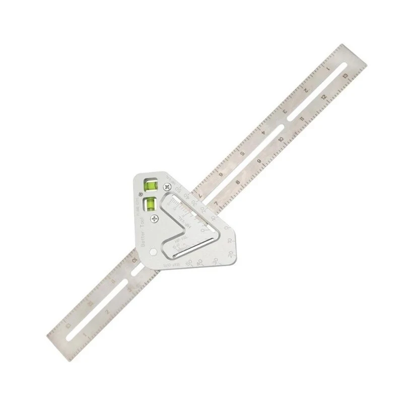 Multi-function Woodworking Triangle Ruler - 350MM Angle Ruler | Carpentry Tool - Image 2