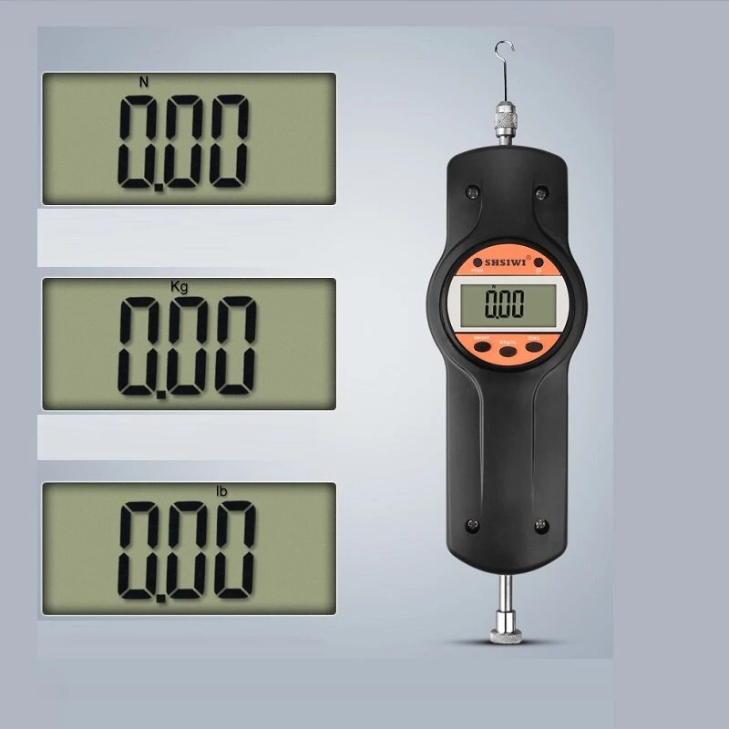 SHSIWI SK-10-500N Digital Force Gauge | Portable Push Pull Dynamometer | 500N Capacity - Image 3
