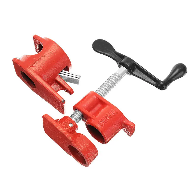 Wood Gluing Pipe Clamp Set - 1/2 Inch Heavy Duty Professional | Cast Iron - Image 5