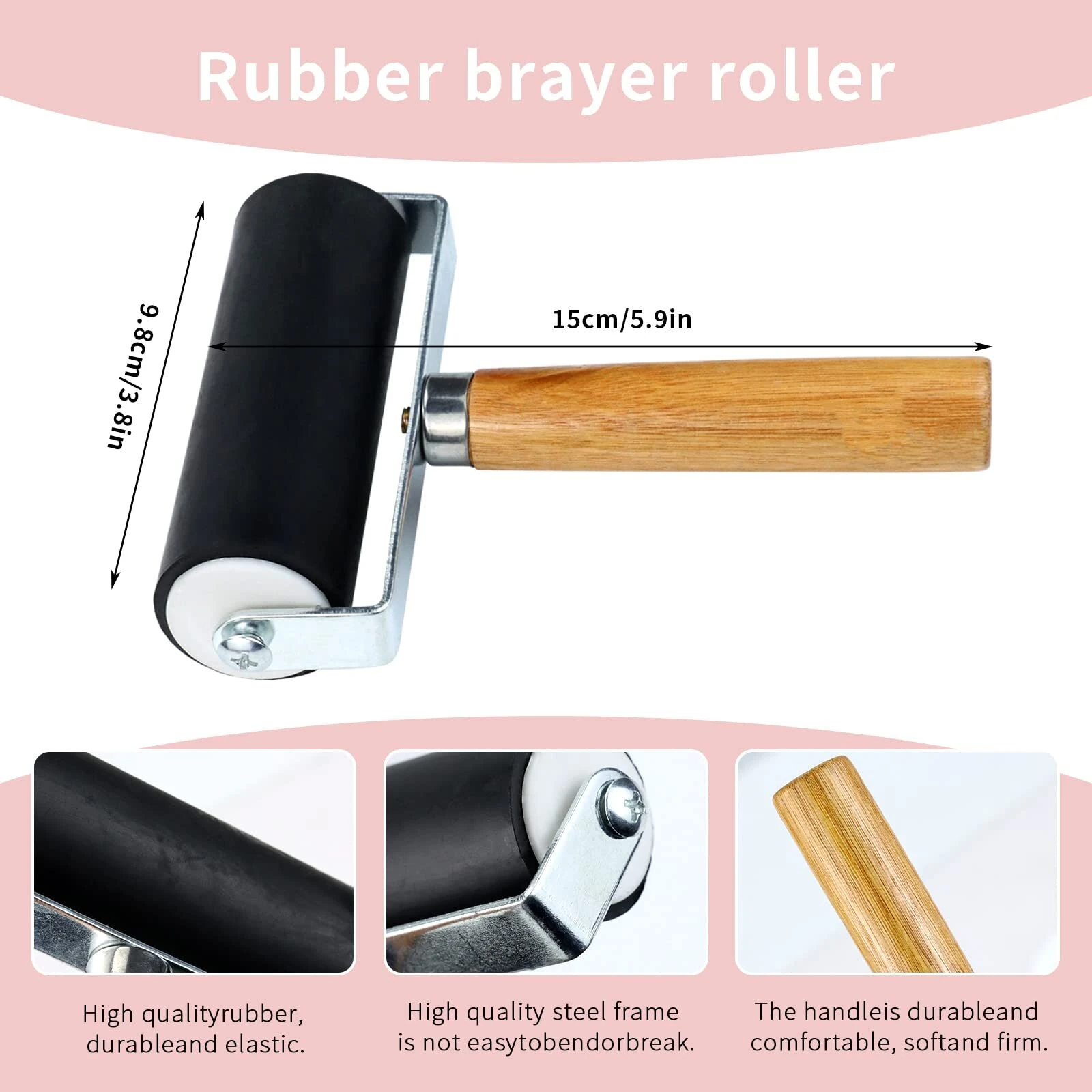 Speedball Speedy-Carve Blocks & Brayer Kit | Soft Rubber Stamp Carving Tools for Printmaking - Image 3