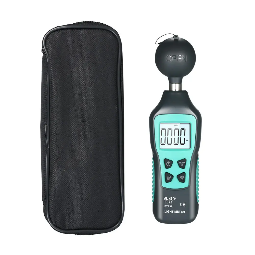 FUYI FY836 Mini Digital Lux Meter | 0-200000 Lux | Handheld Light Meter - Image 5