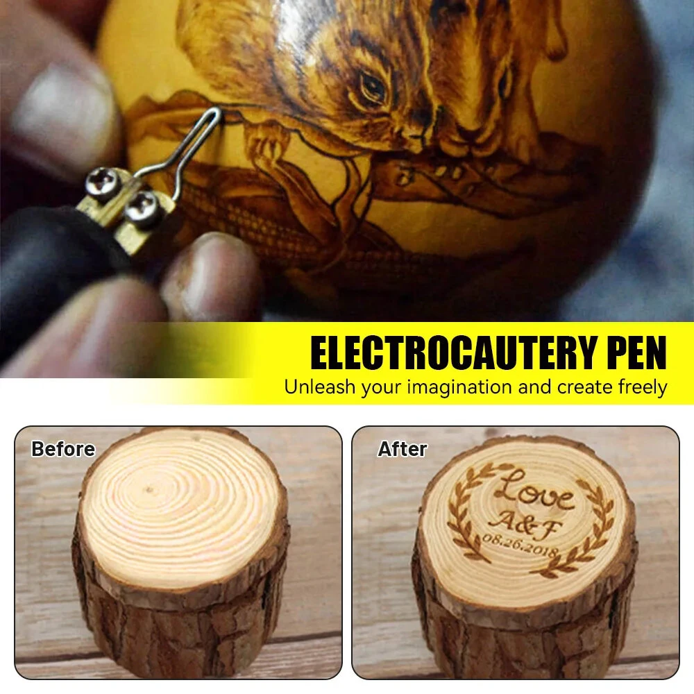 Electric Soldering Iron Pen 50W | Adjustable 1000°C Wood Burning & Pyrography Tool - Image 4