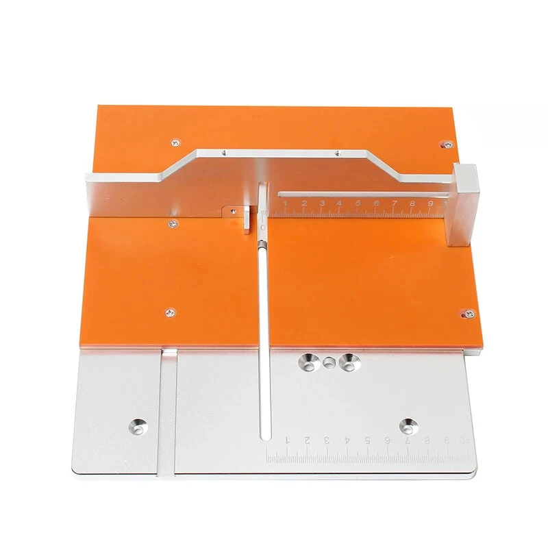 Aluminum Mini Table Saw Insert Plate T60 Model | Miter Gauge Guide & Wrench - Image 2