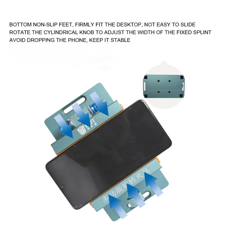 Mobile Phone Repair Fixture - Rotating Back Cover & Battery Removal Clamp - Image 5
