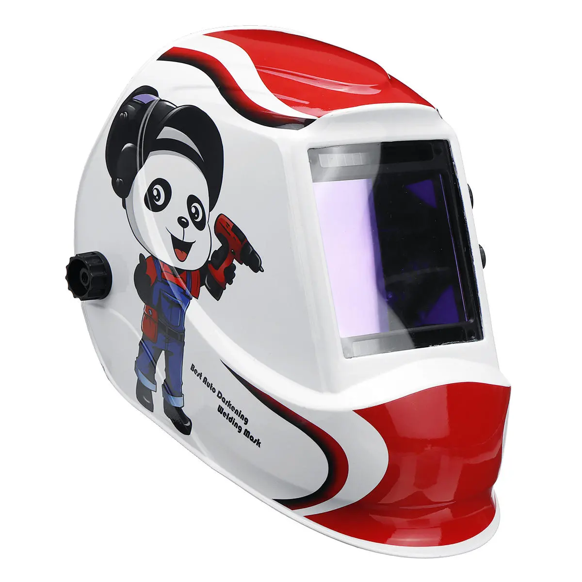 Panda Big Window Welding Helmet - 4 Sensor Auto-Darkening | Solar Power DIN5-13 - Image 3