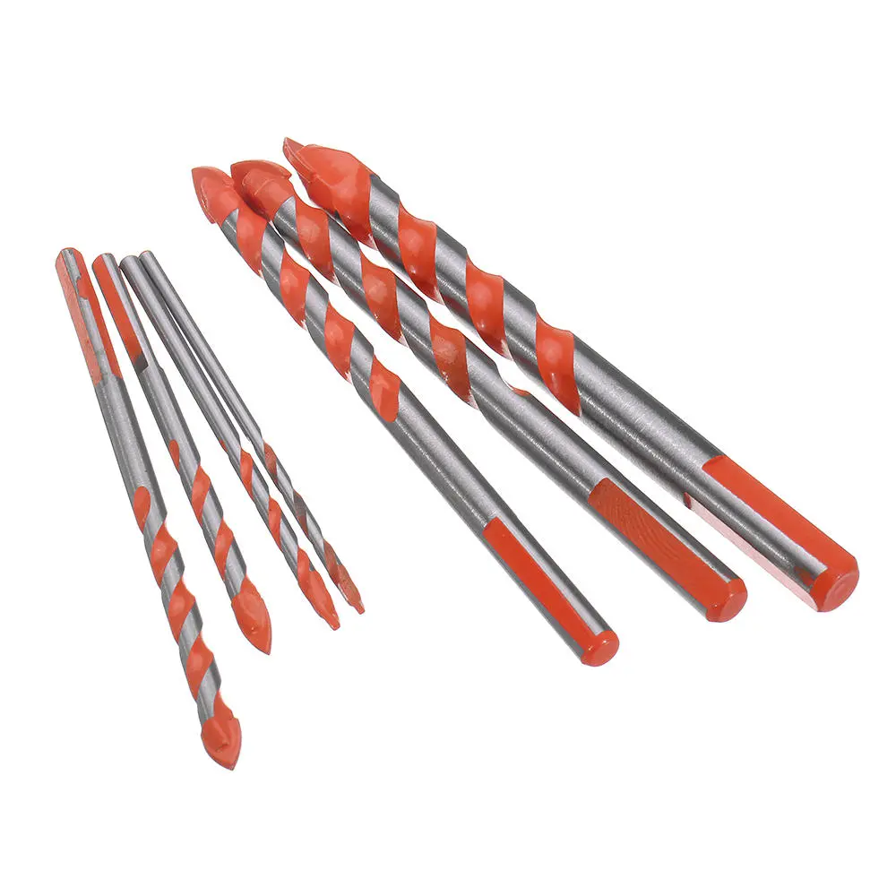 7Pcs Triangle Shank Drill Bit Set | 3-12mm for Ceramic Glass & Wall - Image 4