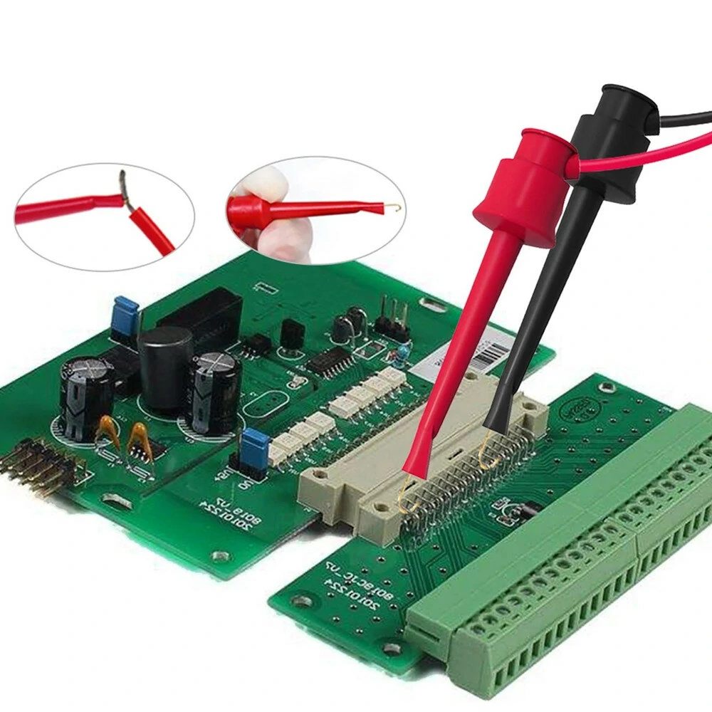 P1308D Silicone Multimeter Test Leads Kit - Gold-Plated Sharp Probes & Alligator Clips - Image 3