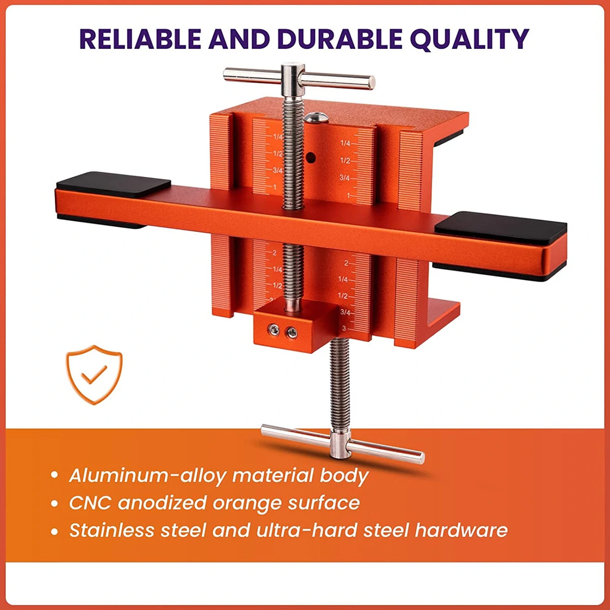 Cabinet Door Mounting Jig - Aluminum Alloy Heavy Duty Tool for Face Frame & Frameless - Image 3