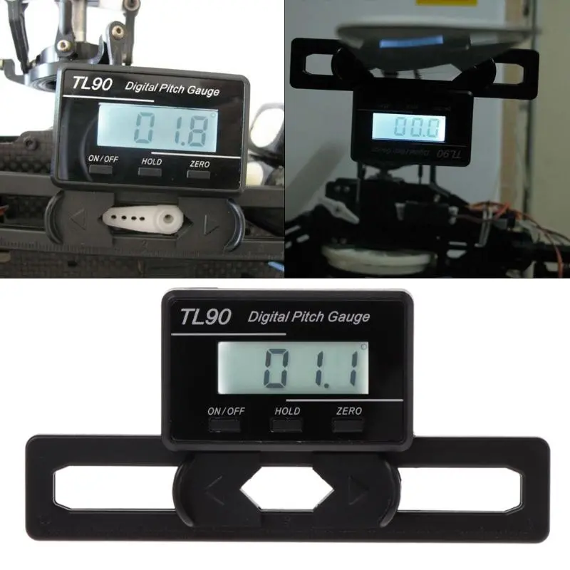 TL90 Digital Pitch Gauge - LCD Backlight Display for Blade Angle Measurement - Image 4