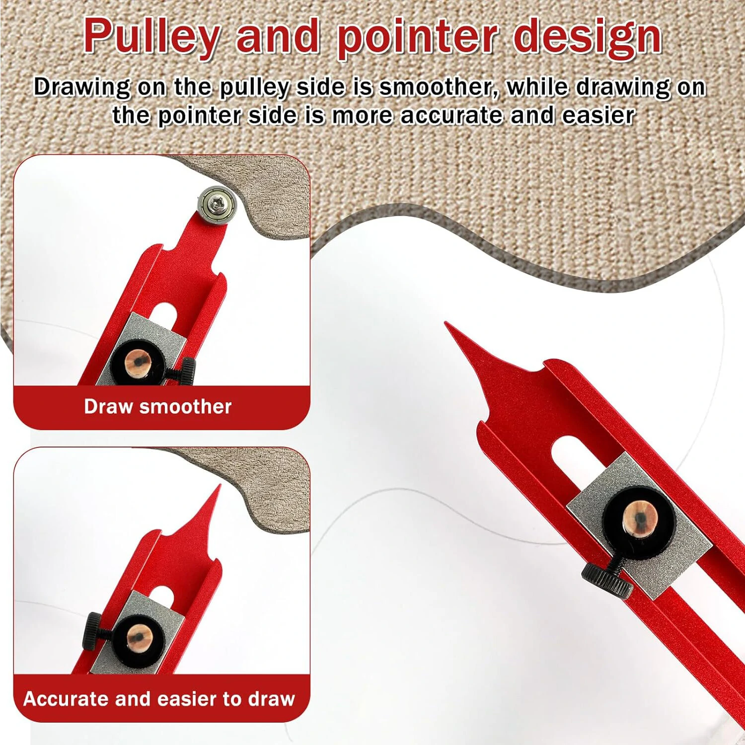 Precise Profile Duplication Tool | Contour Gauge Scribe - 300mm, Lockable - Image 2
