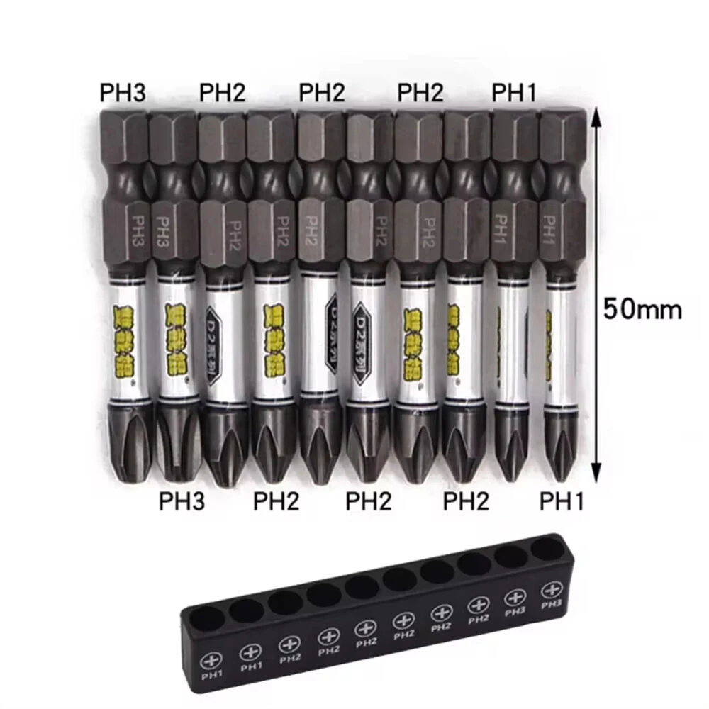 Craftsman 1/4 Inch Screwdriver Bit Set - 11pc Magnetic Hex Shank for Impact Driver - Image 4