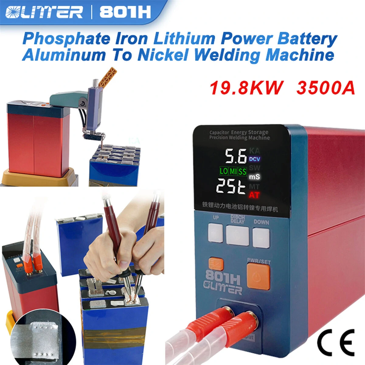 GLITTER 801H Dual Function Welding Tool | High-Efficiency Spot Welder with Nickel & Pure Nickel Modes - Image 3