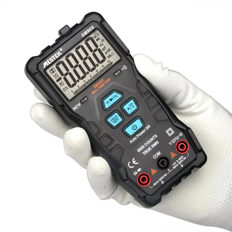 MESTEK DM90S True RMS Multimeter - Auto-Ranging & Anti-Burn | NCV Digital - Image 2