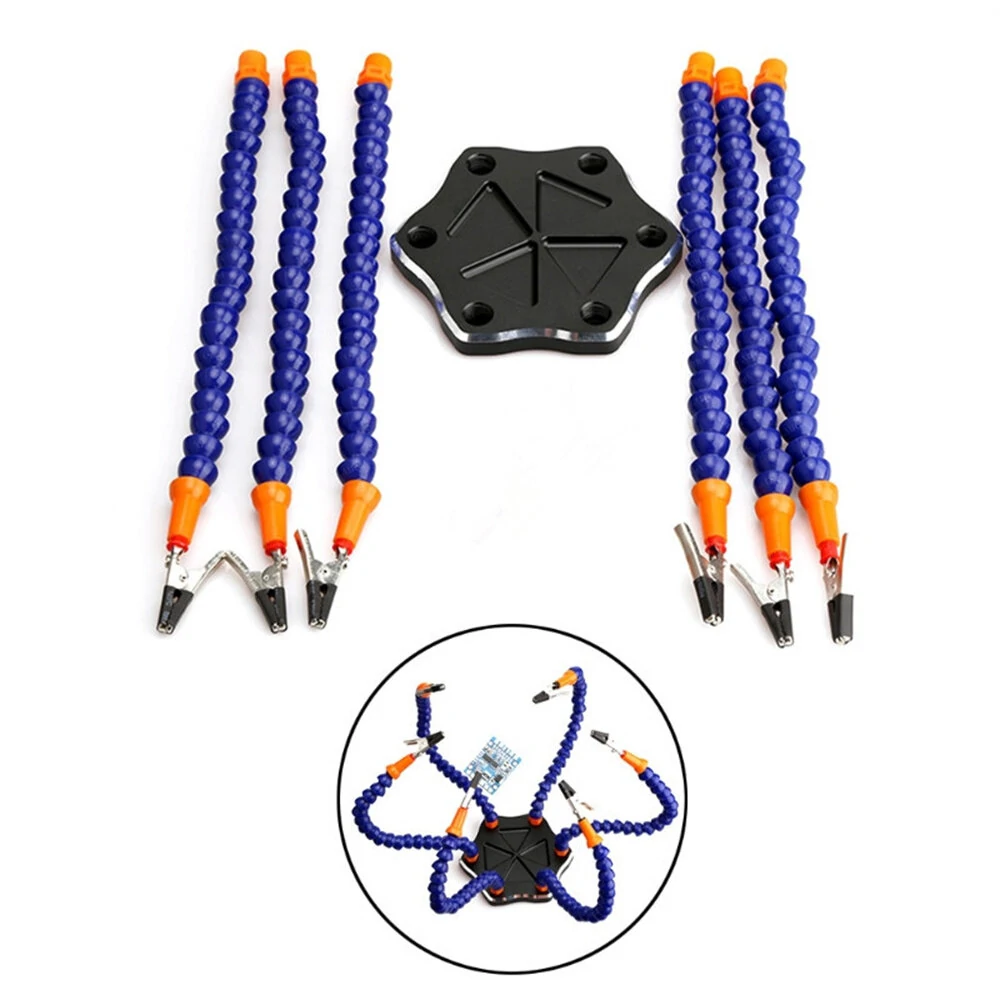 6-Jaw Multi-Weld Bracket Repair Fixture | 7-Piece Flexible Arm with USB Fan - Image 4