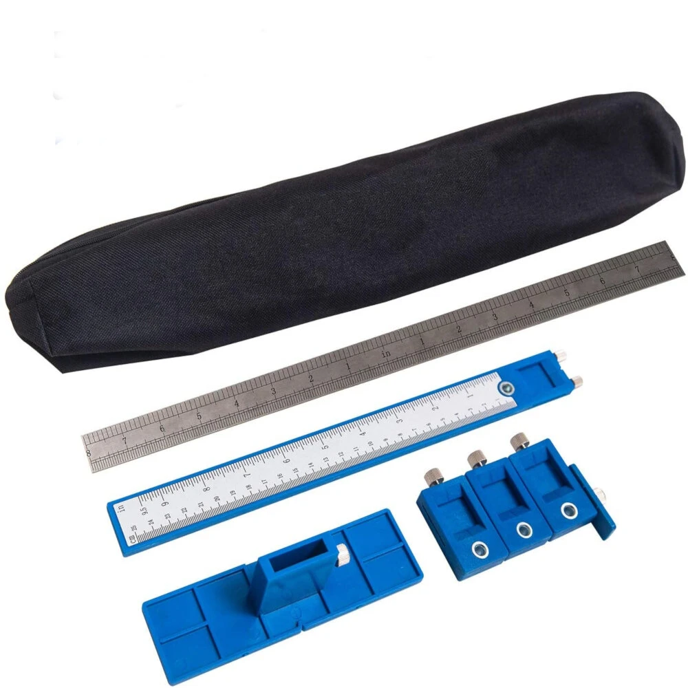 Drillpro Cabinet Hardware Jig - Drawer Pull Drilling Templates & Guide Sleeve Tool Set - Image 4