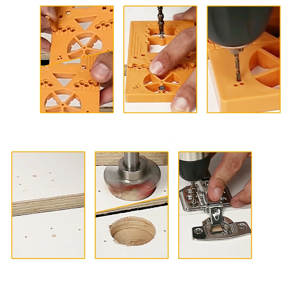 35mm Hinge Hole Drilling Guide | Cabinet Door Hinge Installation Jig Tool - Image 5