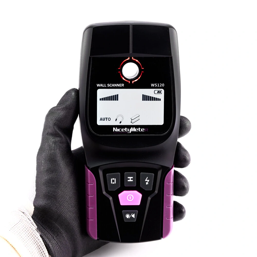 WS120 Multi-Scanner Stud Finder | AC Wire & Pipe Detector | LCD Depth Tracker - Image 2
