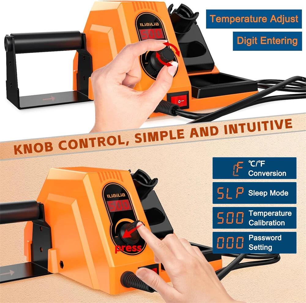 HX46 Soldering Station Kit 600W | PID Temp Control 150-500°C | LCD Display & Auto Sleep - Image 2